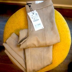 Zara Faux Suede Leggings